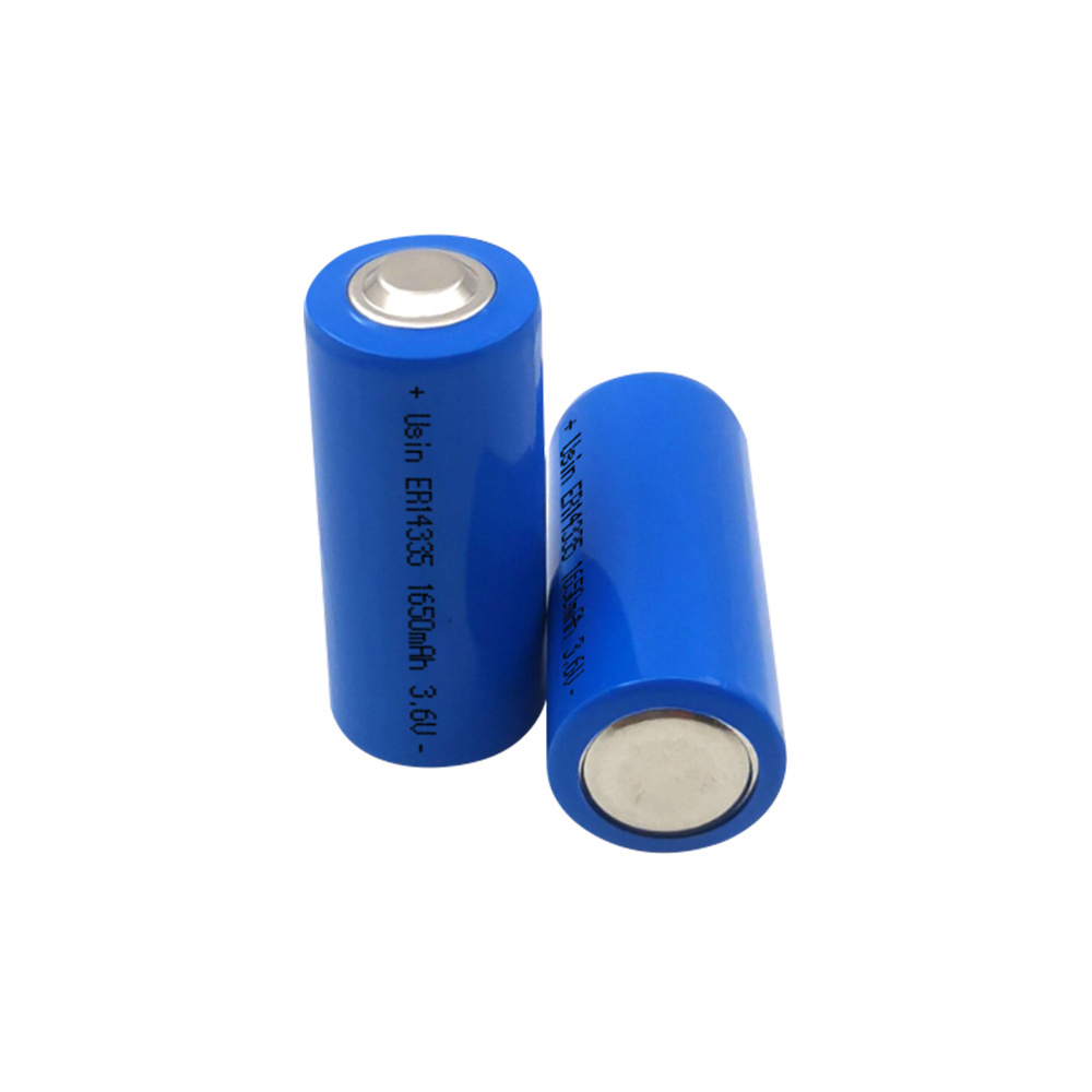 OEM/ODM high quality lisocl2 battery 2/3AA 3.6V er14335 1650mAh for gas meter