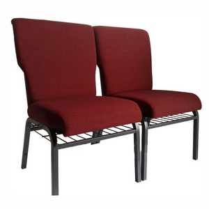 Popular Prayer Rack Red Church Chairs Seats  Stacking Theater Thick Used Wholesale church chairs dine chair With Interlocking