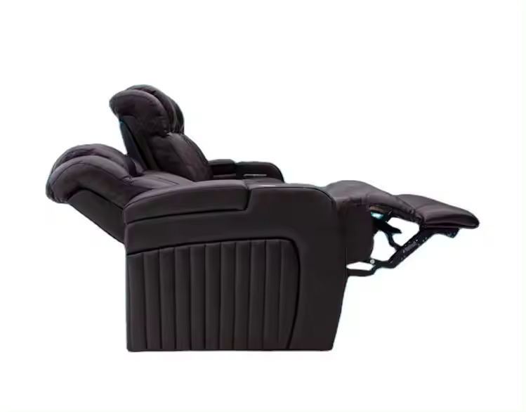 Theatre Cinema Electric 2 Seat Chair Leather Reclining Furniture Home Theater Movie 3 Seaters Recliner Sofa