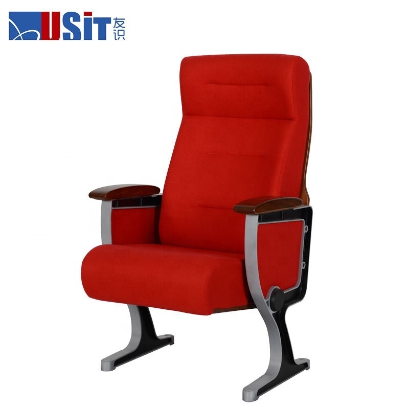 Comfortable Standard Size School Church Auditorium Chairs Conference Hall Theater Furniture Seating