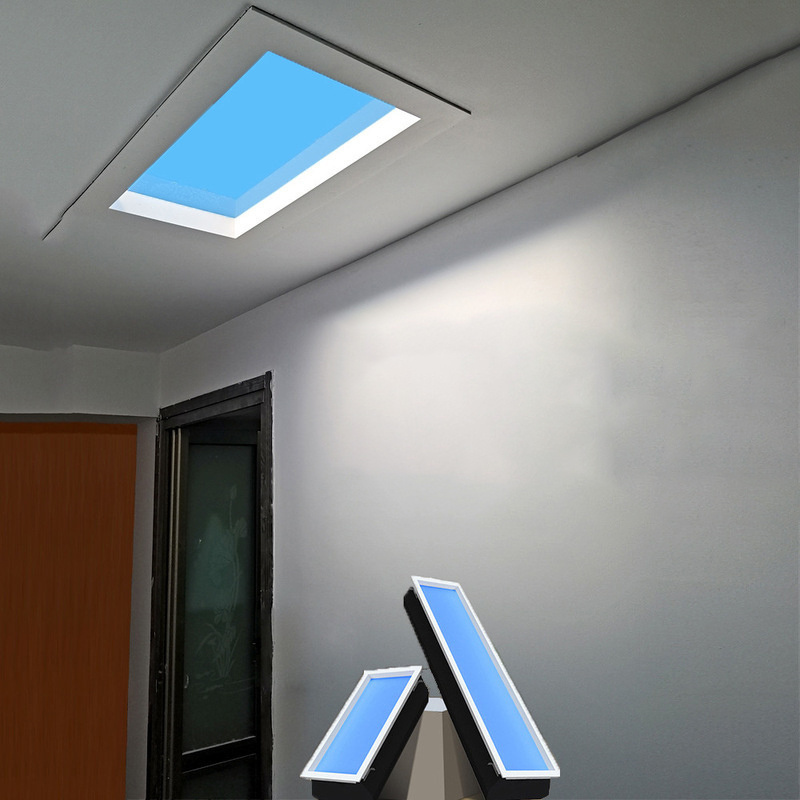 Artificial LED Skylight Blue Sky Ceiling Virtual Natural Sunlight LED Simulator Modern Healthy Panel Skylight