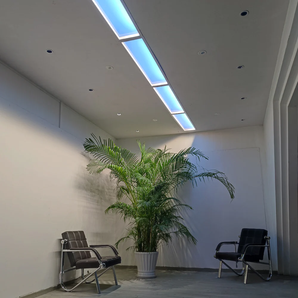 Artificial Skylights Flicker Free 3D Image Therapy Room Panel LED Light Dimmable 36W Blue Sky Lights