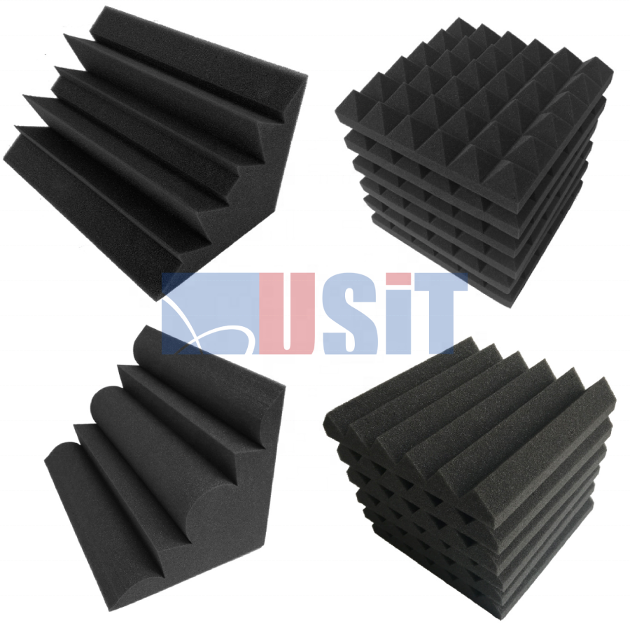 Usit Acoustic Panel Wall Corner Bass Trap Soundproof Studio Cinema Theater Use Low Frequency Acoustic Foam Fire-retardant