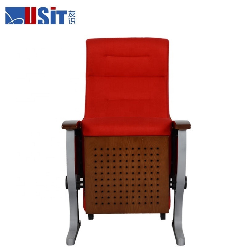 Comfortable Standard Size School Church Auditorium Chairs Conference Hall Theater Furniture Seating