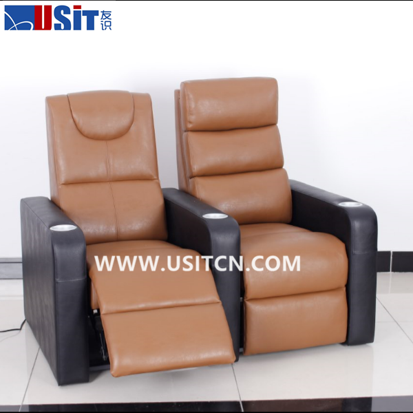 VIP  Upholstered Theater Sofa Cinema Electric Recliner Sofa 3 Seater Electric Recliner Sofa Bed