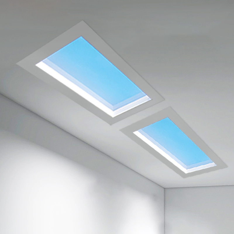 Artificial LED Skylight Blue Sky Ceiling Virtual Natural Sunlight LED Simulator Modern Healthy Panel Skylight