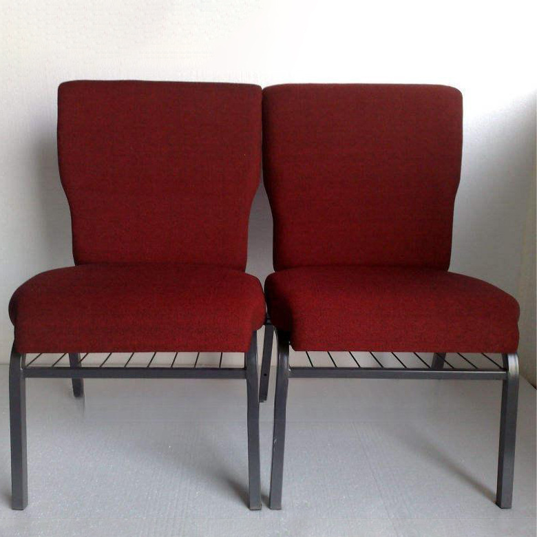 Popular Prayer Rack Red Church Chairs Seats  Stacking Theater Thick Used Wholesale church chairs dine chair With Interlocking