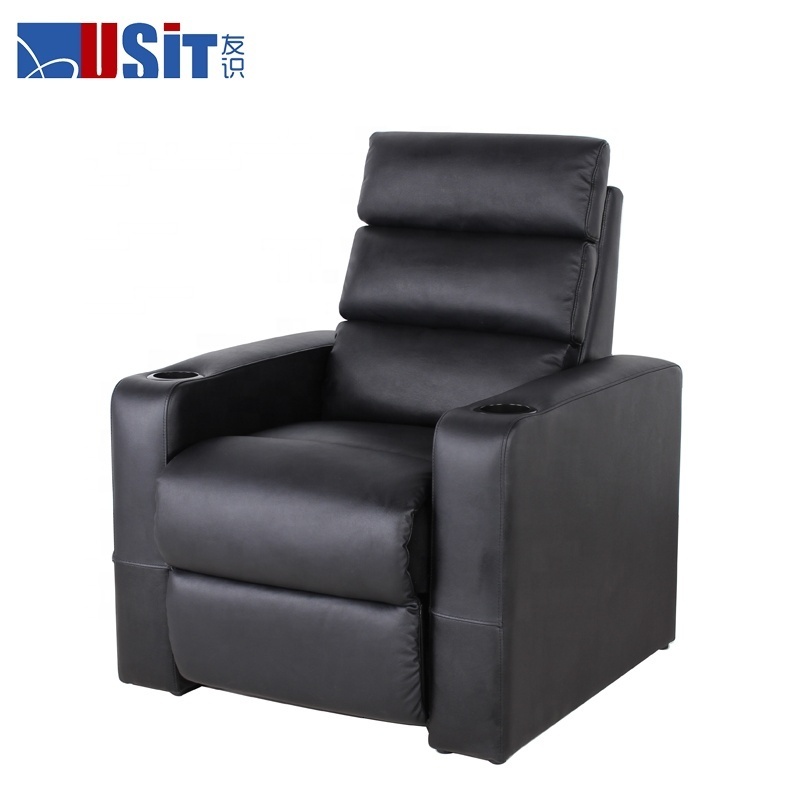 USIT UV 821A Sofa Set Furniture Reclinable Vip Chair Leather 2 Seater Electric Recliner Sofa With Cool Cupholder