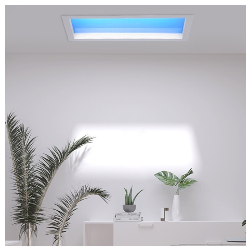 Modern Alexa Control Smart Blue Sky Sunlight Artificial Virtual Skylight Ceiling Panel Light For Home Bedroom