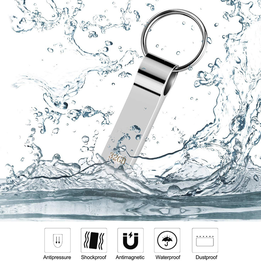 Waterproof metal memoria usb stick flash drive 32 gb usb 3.0 Metal Mini Pen Drive flash drive