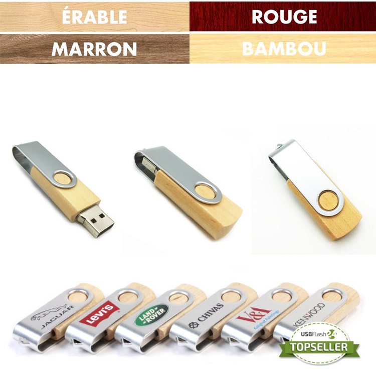 Maple Wooden USB Flash Drive 2.0 3.0 Memory Stick Promo Gifts 1GB 2GB 4GB 8GB 16GB 32GB 64GB 128GB Pendrive Wood USB Stick