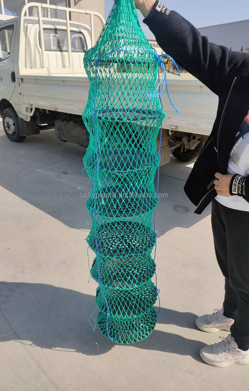 Pearl Lantern Net for Oyster Aquaculture Equipment Traps Scallop Cage Scallops Shellfish Culture