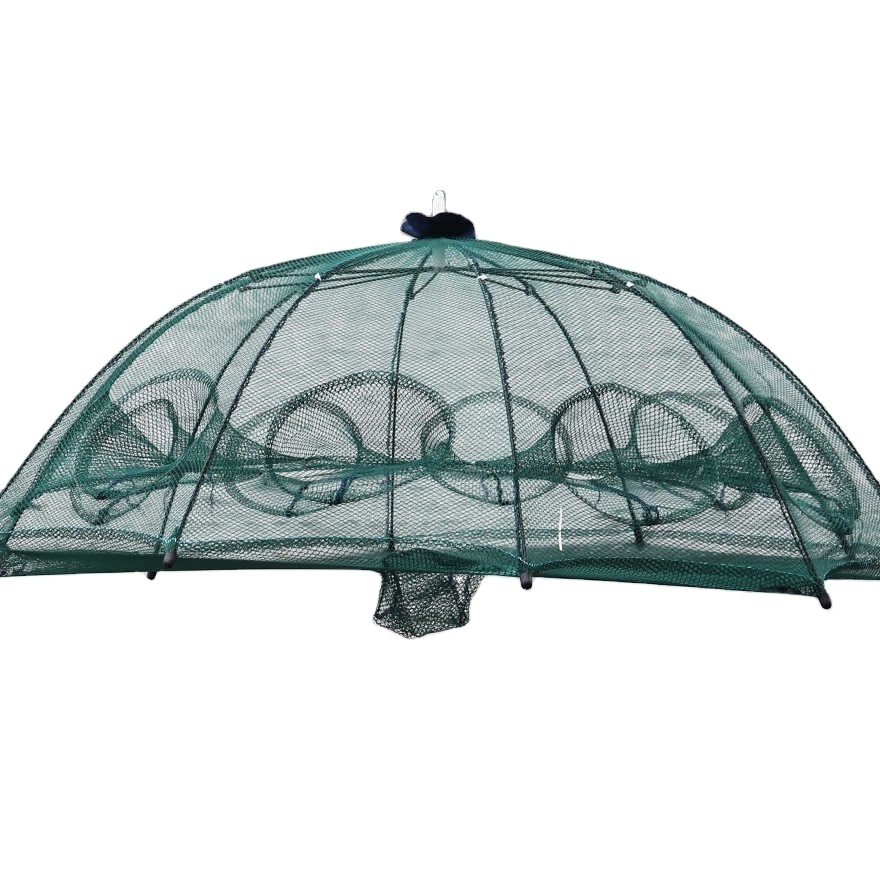 Galvanized bracket umbrella cage fish trap net