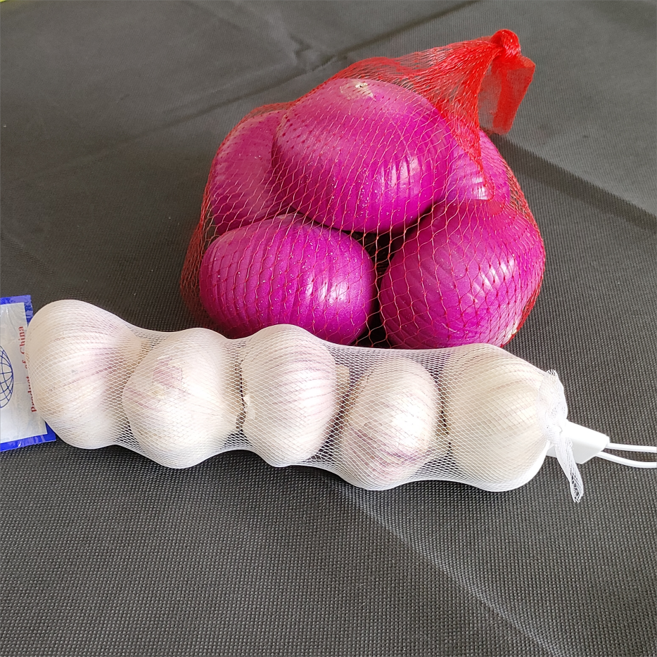 Wholesale High Quality PP PE Extruded Small Net Mesh Bag for Packaging Egg Lemon Garlic