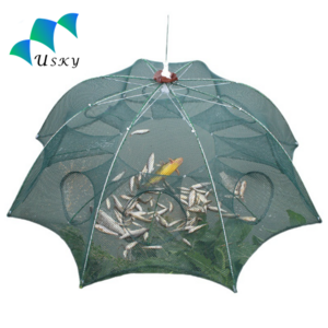 Folded Fishing Bait Trap 10 Holes Fishing Nets for Fish Crab Shrimp Crawdad Large Size Fishing Trap