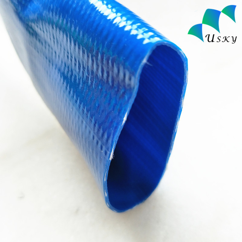 PVC Layflat Discharge Hose Pipe 1 2 3 4 5 6 8 10 12 16 Inch for Water Drain Pump