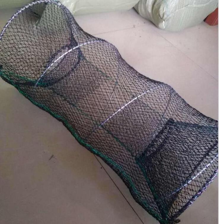 Commercial Crab Minnow Trap Fishing Bait Traps  Folded Lobster Crawfish Fishing Net Trap