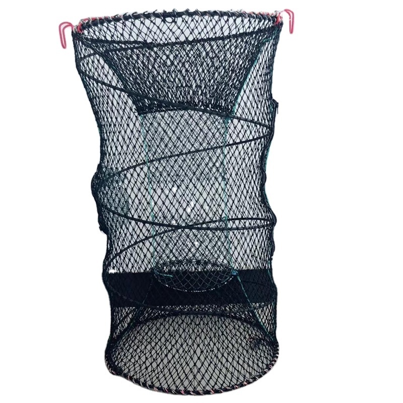 Commercial Crab Minnow Trap Fishing Bait Traps  Folded Lobster Crawfish Fishing Net Trap