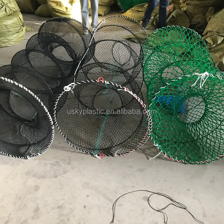 Galvanized bracket umbrella cage fish trap net