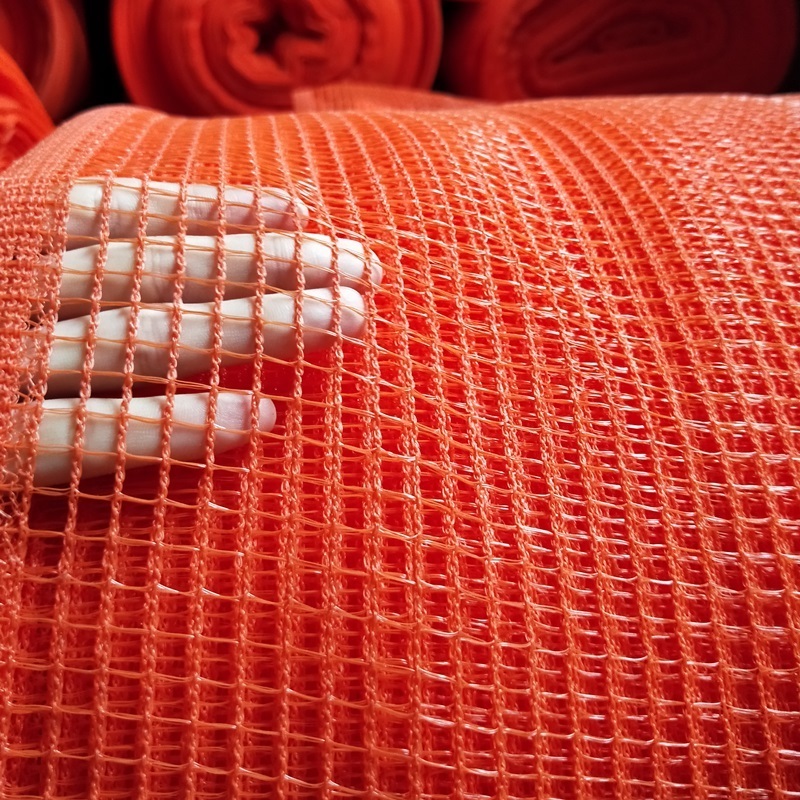 Low Price Plastic square mesh netting with orange black green color