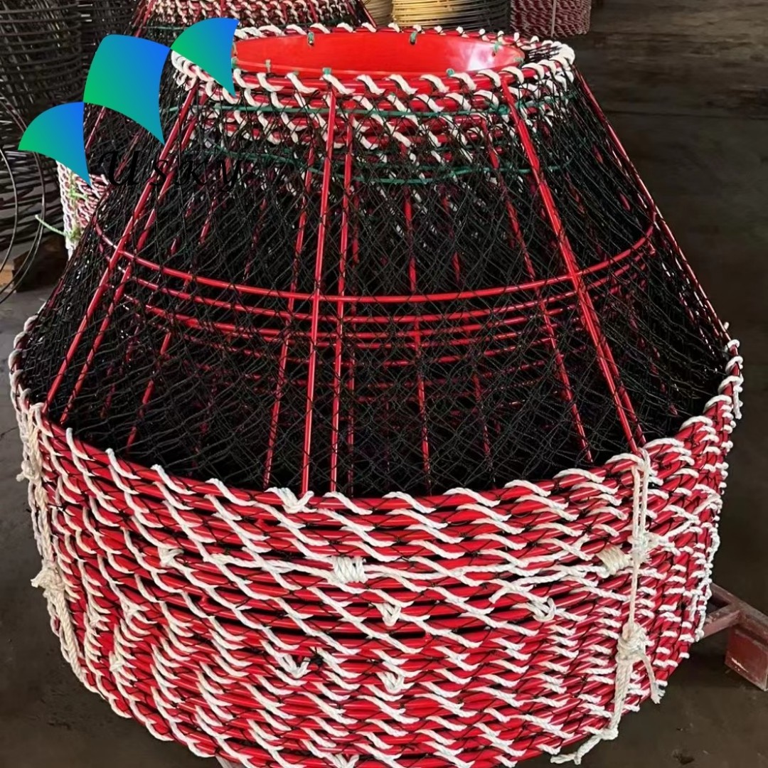 Heavy Duty King Size Trampas Centolla Crab Trap Pots  for Chile, Brazil, Canana 1.4m, 1.5m, 1.8m 10-25kgs