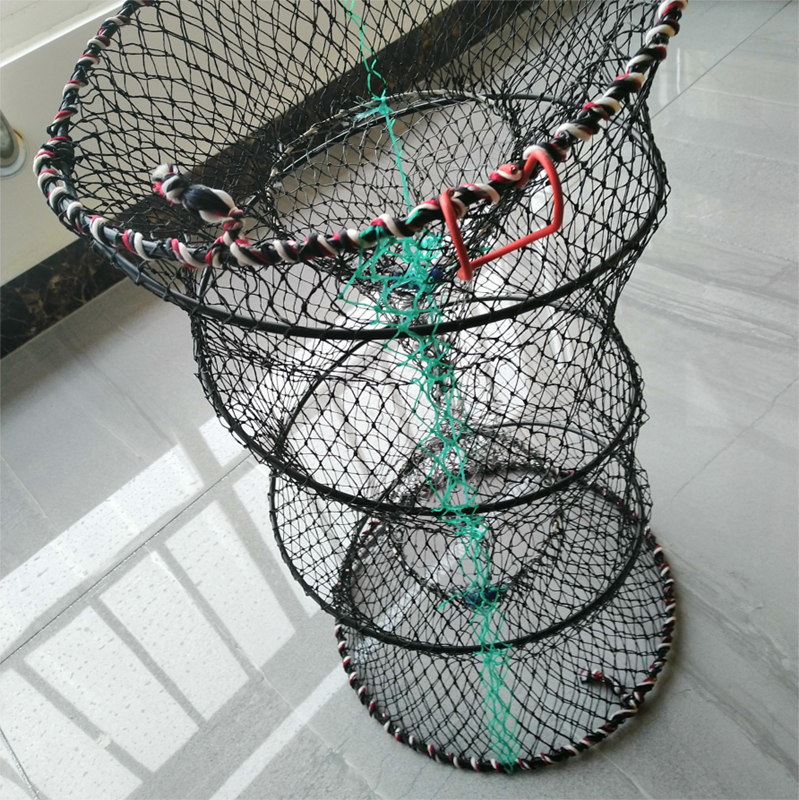 Commercial Crab Minnow Trap Fishing Bait Traps  Folded Lobster Crawfish Fishing Net Trap