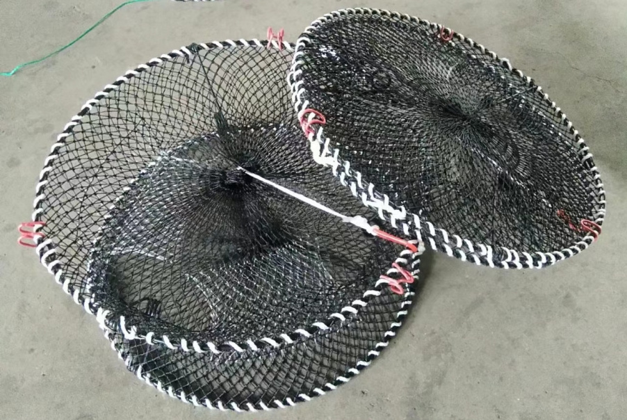 Norway Fishing Lobster Crab Trap Pot Cage Frame Crayfish with Nylon PE Mesh Net for Sale