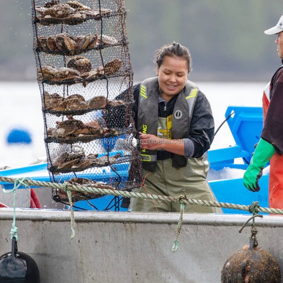 Fish Trap Net Scallop Pearl Aquaculture Equipment Traps Scallop Cage Lantern Net For Oyster Shellfish Culture