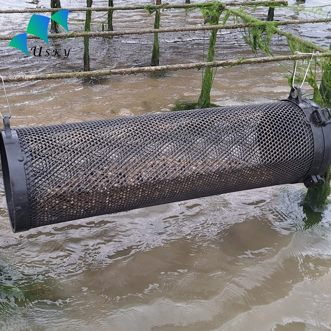 3 years Using UV addition HDPE Fishing Oyster Growing Basket Pearl Oyster Mesh Bag Cages in Australia Kenya  with float