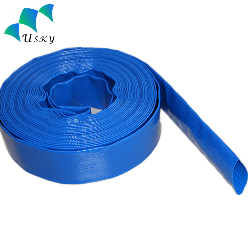 PVC Layflat Discharge Hose Pipe 1 2 3 4 5 6 8 10 12 16 Inch for Water Drain Pump