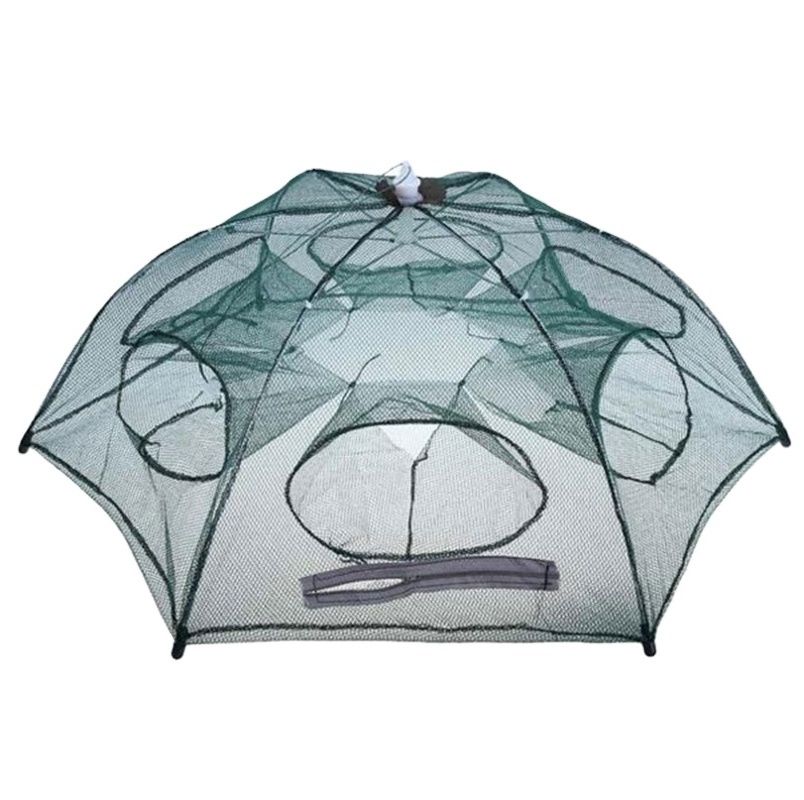 Galvanized bracket umbrella cage fish trap net