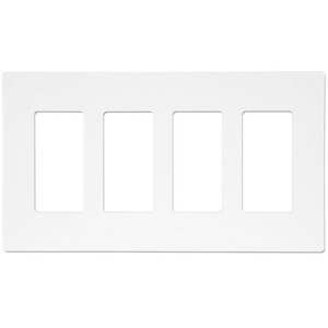 USA Standard 4 Gang Screwless  plastic cover for decorator gfci/switch/USB charger receptacle wall plate