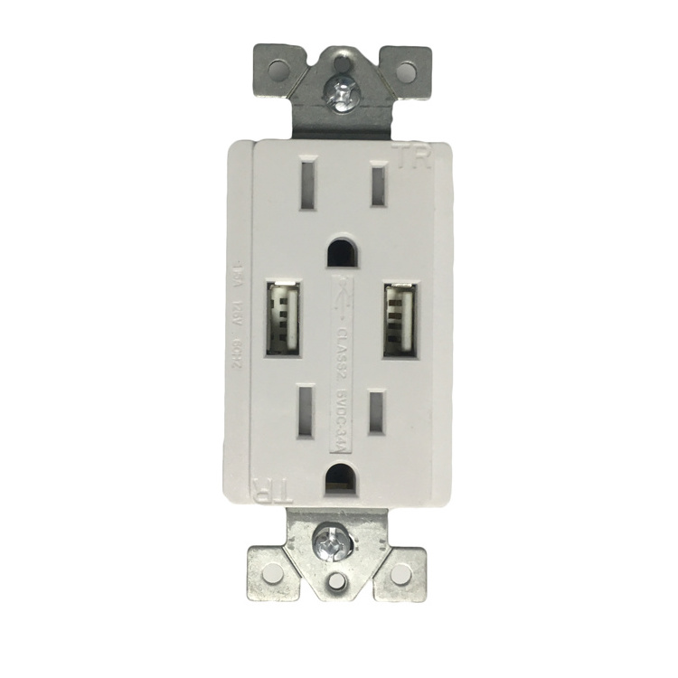 Shanghai Linsky  switch receptacle combo usb, 3 way switch & USB power outlet