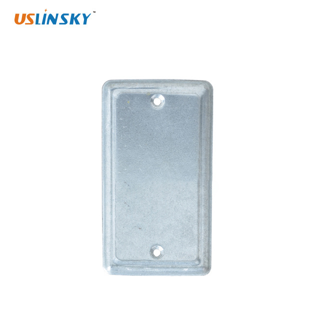 shanghai Linsky Galvanized Steel electrical outlet box cover handy utility blank box cover