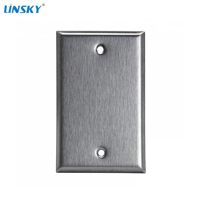 Shanghai Linsky 1 gang blank wall switches stainless steel cover plate SS wall plate