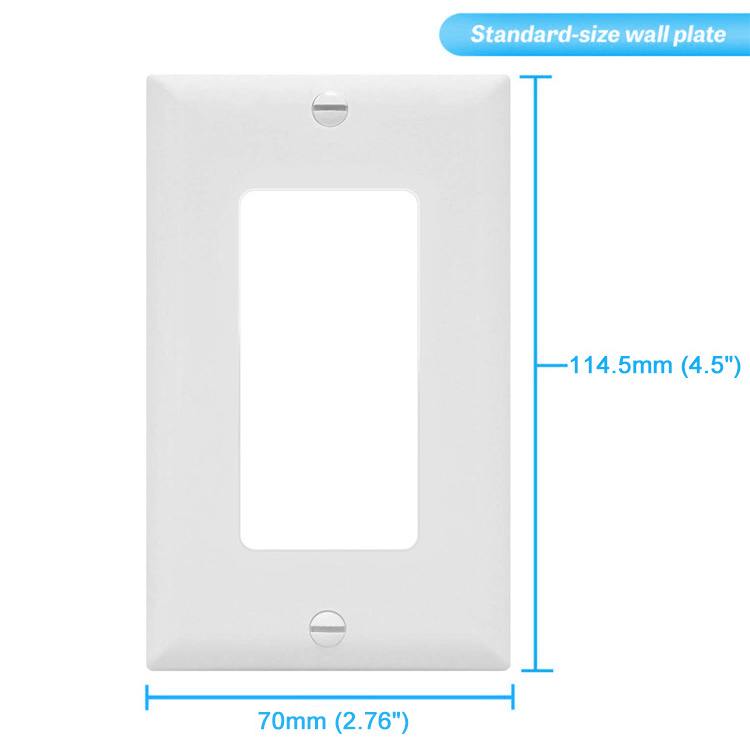 Shanghai Linsky 1-gang decorator electrical switch/GFCI and USB outlet plastic wall plate