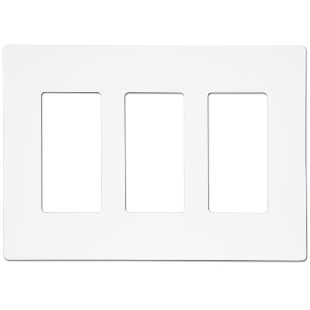 USA Standard 4 Gang Screwless  plastic cover for decorator gfci/switch/USB charger receptacle wall plate