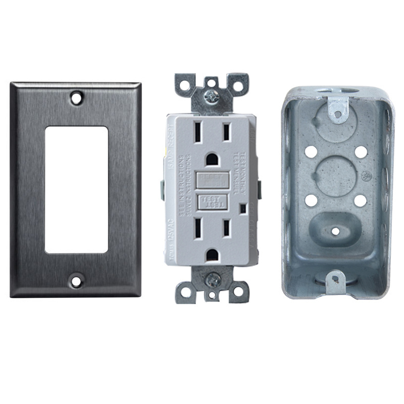 Shanghai Linsky 1-gang decorative wall switches cover plate stainless steel wall plate