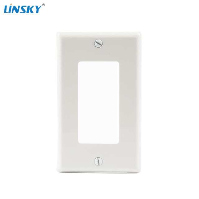 Shanghai Linsky 1-gang decorator electrical switch/GFCI and USB outlet plastic wall plate