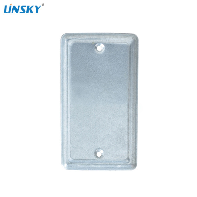 shanghai Linsky Galvanized Steel electrical outlet box cover handy utility blank box cover