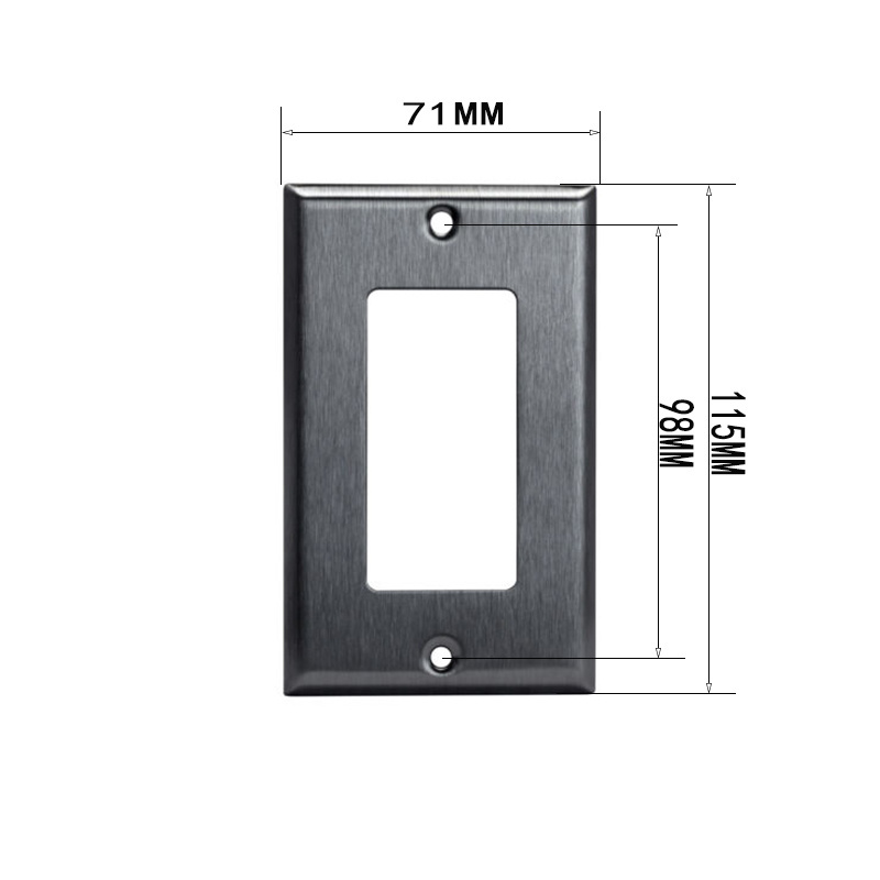 Shanghai Linsky 1-gang decorative wall switches cover plate stainless steel wall plate