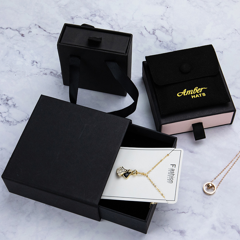 USM Luxury Wholesale Custom Cardboard Gift Ring Square Necklace Bracelets Boxes For Jewelry Packaging Drawer Jewellery Box Paper