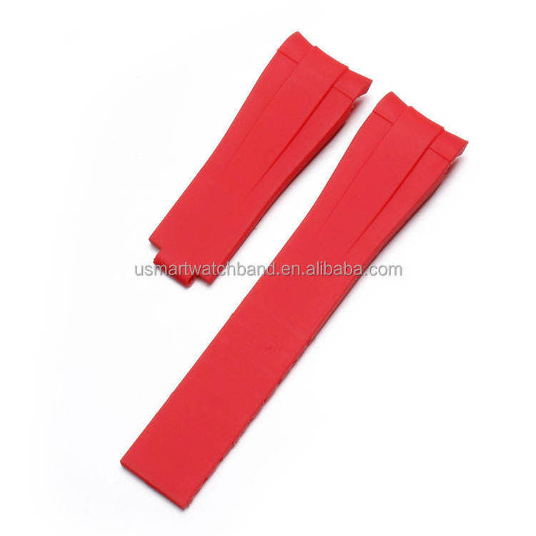 20mm silicone rubber watch strap for ROLEX daytona submariner watch bands