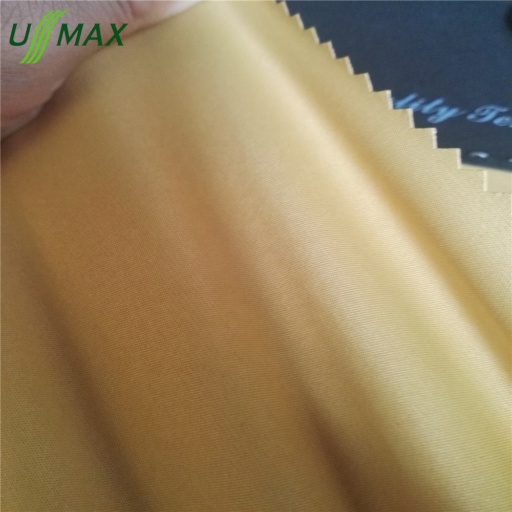 Hot sale 75D*75D 91% Nylon / Polyester 9% Spandex 180gsm weft stretch elastic satin Fabric for out-door garments, trousers