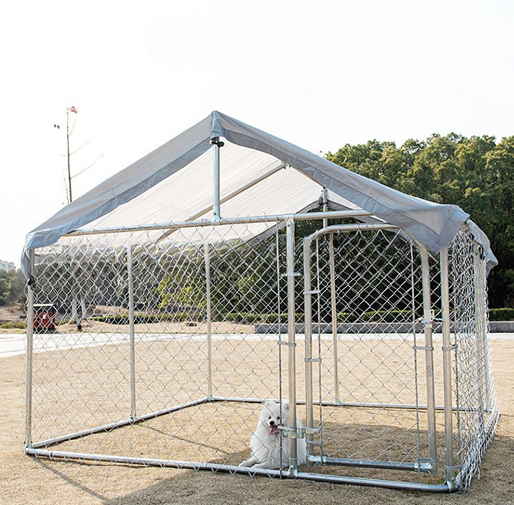 USMILEPET Factory Direct Wholesale Price Resistant Dog Kennels For Outdoor Training Galvanized Large Outdoor Kennels For Dogs