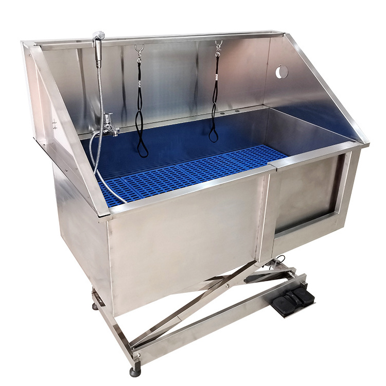 USMILEPET Wholesale Price Stainless Steel Electric Lifting Dog Bath Tub For Pet Grooming Salon Sustainable Dog Grooming Tubs