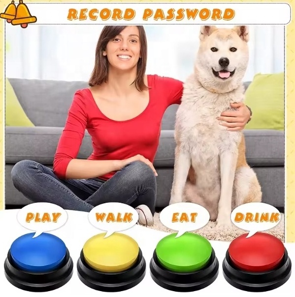 USMILEPET Factory Direct Pet Training Vocal Box Recordable Dog Round Button for Pet Communication Talking Button