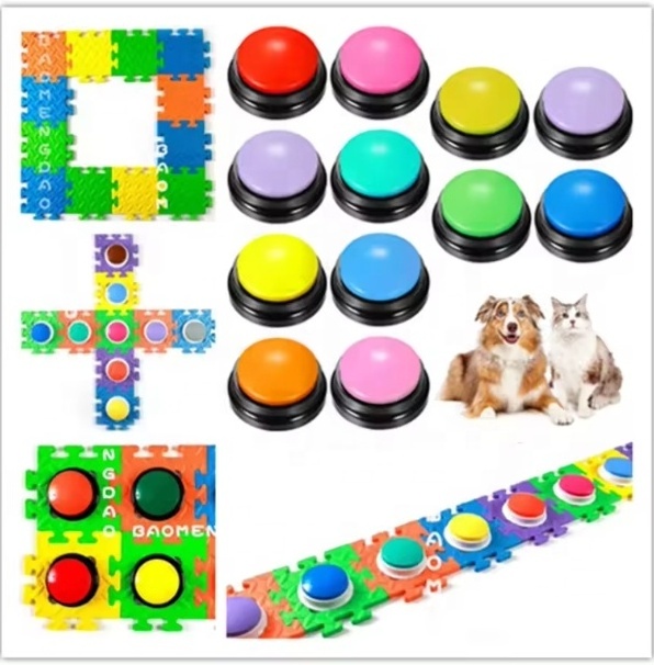 USMILEPET Factory Direct Pet Training Vocal Box Recordable Dog Round Button for Pet Communication Talking Button