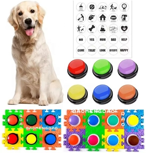 USMILEPET Factory Direct Pet Training Vocal Box Recordable Dog Round Button for Pet Communication Talking Button