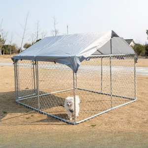 USMILEPET Factory Direct Wholesale Price Resistant Dog Kennels For Outdoor Training Galvanized Large Outdoor Kennels For Dogs